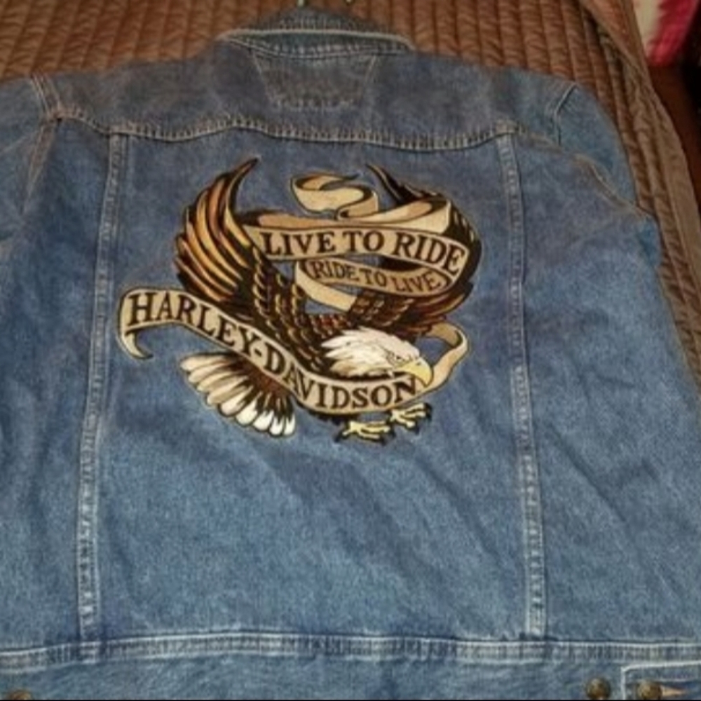 Live To Ride Ride To Live Harley Davidson Jean Jac
